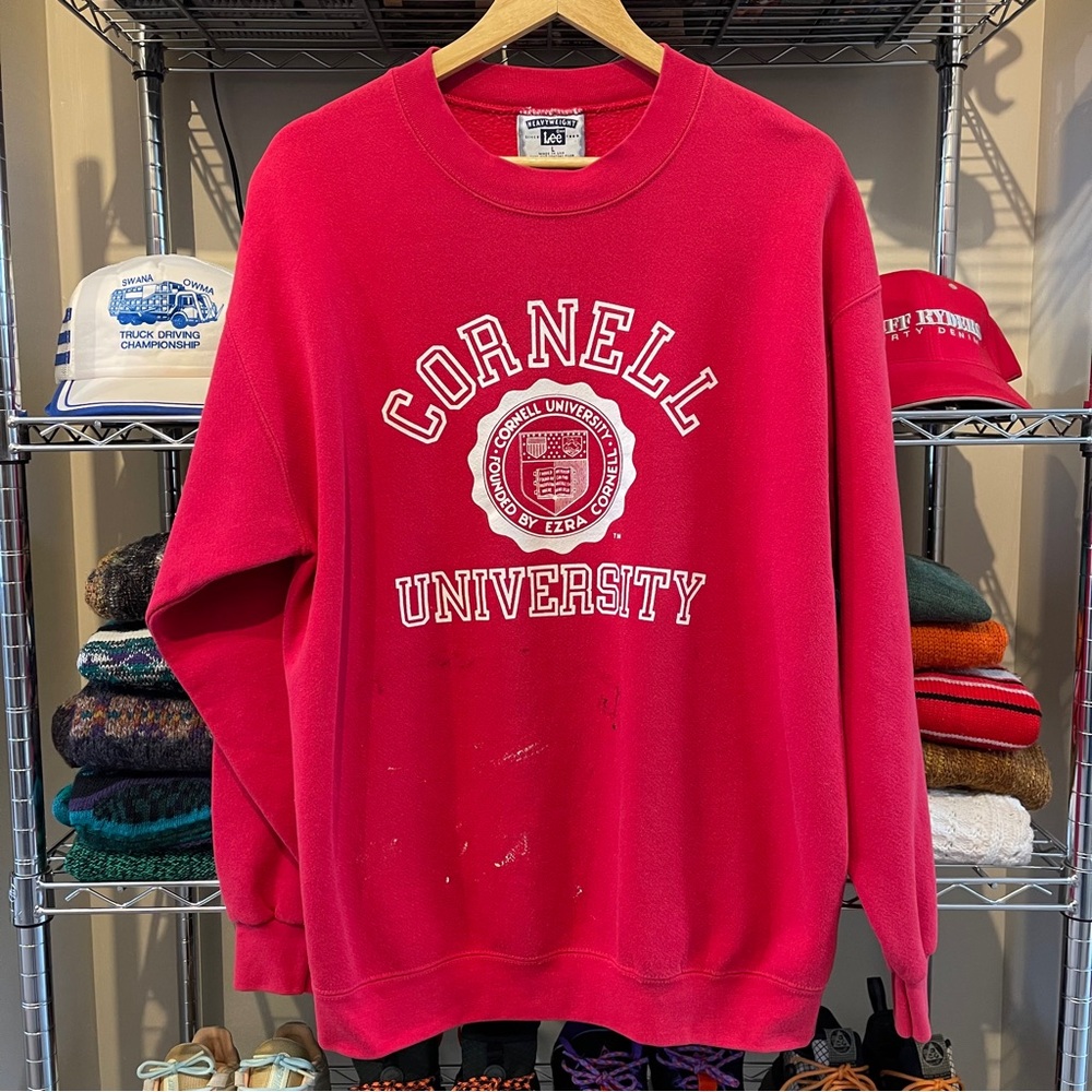 Vintage Cornell University Sweatshirt Crewneck Pullover 90s NCAA Men’s Sz Large